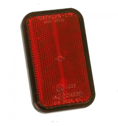 CATARIFRANGENTE ROSSO RETTANGOLARE CON VITE - Fanaleria