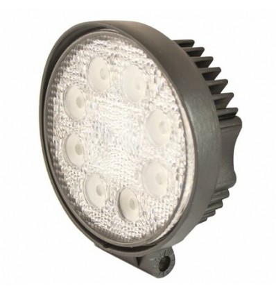 Faro lavoro LED rotondo 10-30V 24W 1440LM 8 LED, ampio raggio