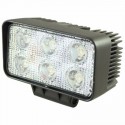 Faro lavoro a LED rettangolare 110x60 mm, 10-30V, 18W, 1080LM, Raggio ampio, 6 LED