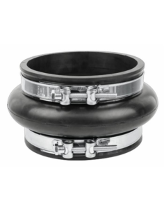 95601 - GIUNTO IN GOMMA Ø 150MM CON FASCETTE INOX - Componenti per Carribotte